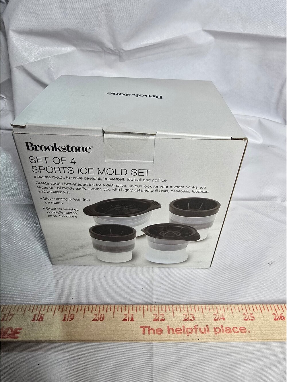 Brookstone Set of 4 Sports Ice Mold Set